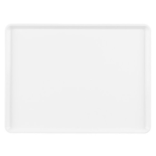 Cambro 1220D148 12" X 20" Rectangular White Dietary Tray - 12/Case