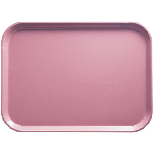 Cambro 3046409 11.81" x 18.13" Blush Rectangular Fiberglass Metric Camtray - 12/Case