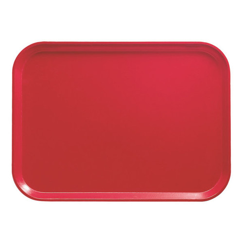 Cambro 3242521 31.9 Cm x 41.9 CmRectangular Metric Cambro Red Fiberglass Camtray - 12/Case