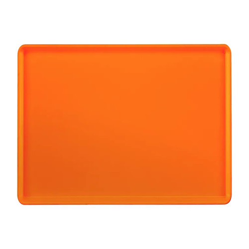 Cambro 1520D220 15" X 20.18" Rectangular Citrus Orange Dietary Tray - 12/Case
