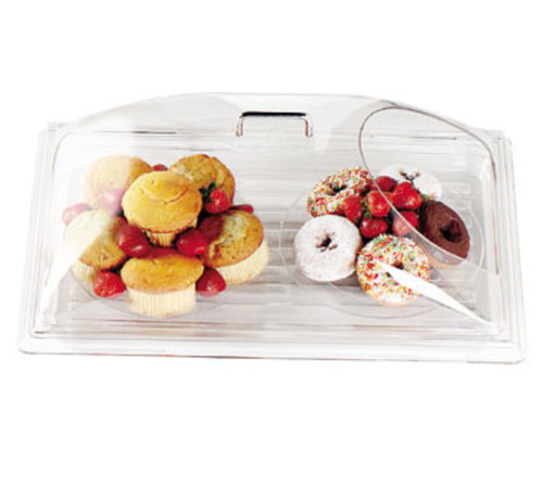 Cambro DD1220ECW135 21.88" W x 14.75" D x 8" H Polycarbonate Clear Camwear Display Dome Cover