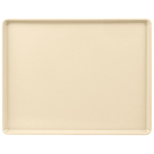 Cambro 1418D537 14" X 18" Rectangular Cameo Yellow Dietary Tray - 12/Case