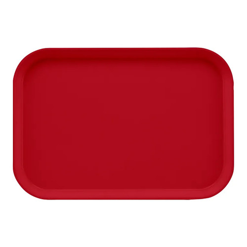 Cambro 1015221 10" x 15" Ever Red Fiberglass Rectangular Camtray - 24/Case