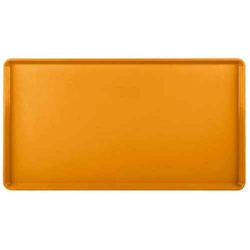 Cambro 1222D222 12" X 22" Rectangular Orange Pizzazz Dietary Tray - 12/Case