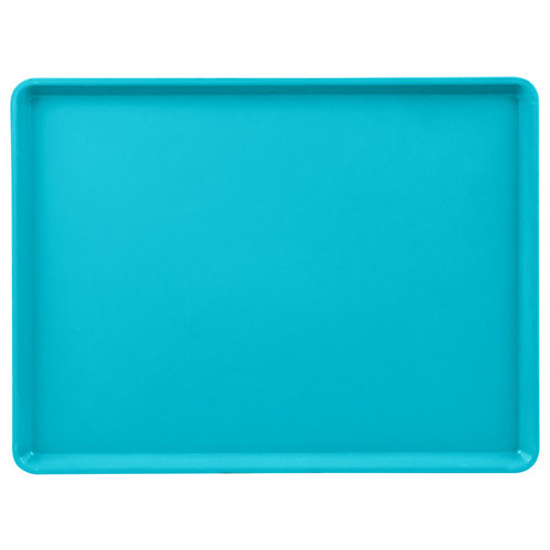 Cambro 1222D105 12" X 22" Rectangular Horizon Blue Dietary Tray - 12/Case