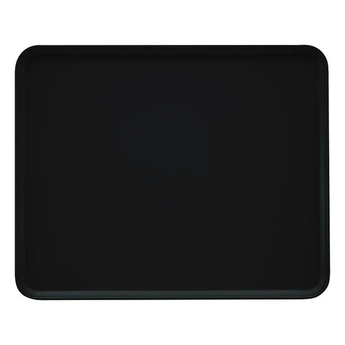 Cambro 2025MT110 20 3/4" x 25 9/16" x 13/16" Black Rectangular Fiberglass Market Display Tray - 6/Case