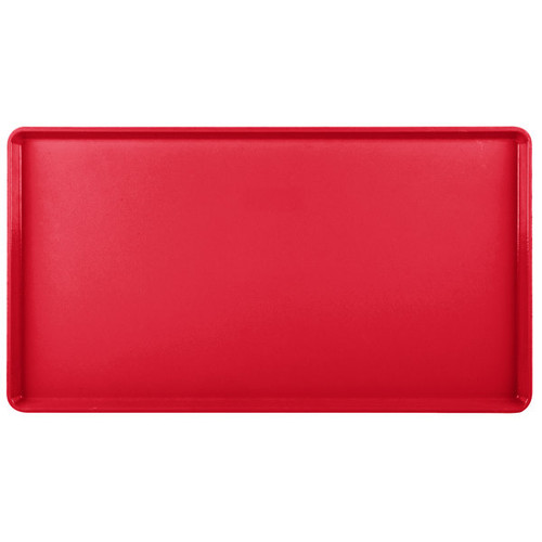 Cambro 1222D521 12" X 22" Rectangular Cambro Red Dietary Tray - 12/Case