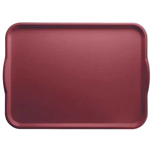 Cambro 1418H410 14" X 18" Rectangular Raspberry Cream Camtray Dietary Tray - 12/Case