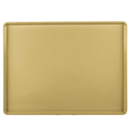 Cambro 1520D514 15" X 20.18" Rectangular Earthen Gold Dietary Tray - 12/Case