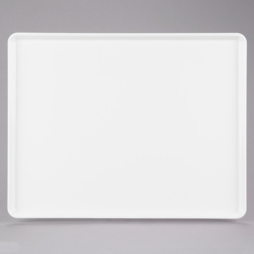 Cambro 1418D148 14" X 18" Rectangular White Dietary Tray - 12/Case