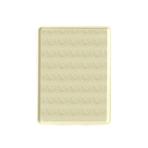 Cambro 1520D214 15" X 20.18" Rectangular Abstract Tan Dietary Tray - 12/Case