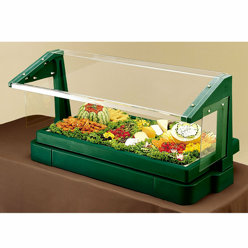 Cambro BBR720519 73.88" W x 24.13" D x 24.5" H Kentucky Green Plastic Table Top Buffet Bar