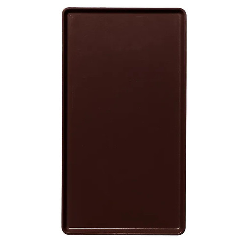 Cambro 1222D116 12" X 22" Rectangular Brazil Brown Dietary Tray - 12/Case