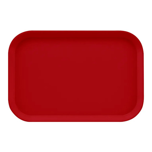 Cambro 1116221 10" x 15" Ever Red Fiberglass Rectangular Camtray - 24/Case