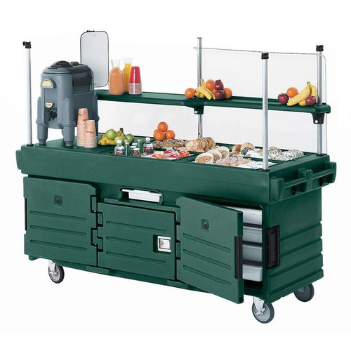 Cambro KVC854519 Kentucky Green with 4 Pan Wells CamKiosk Cart