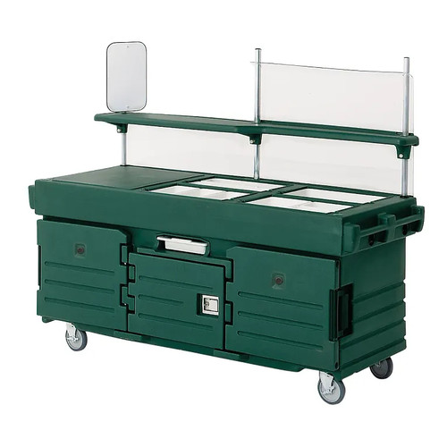 Cambro KVC854519 Kentucky Green with 4 Pan Wells CamKiosk Cart