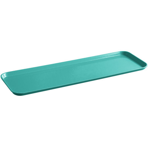 Cambro 826MT140 8 1/4" x 25 1/2" x 3/4" Green Rectangular Fiberglass Market Display Tray - 12/Case