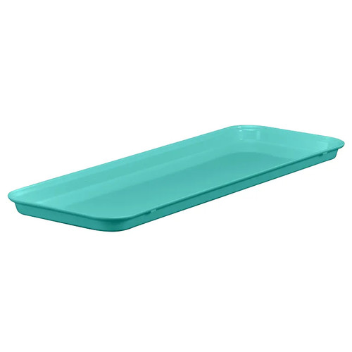 Cambro 826MT140 8 1/4" x 25 1/2" x 3/4" Green Rectangular Fiberglass Market Display Tray - 12/Case