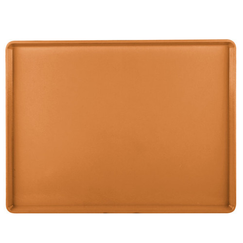 Cambro 1520D222 15" X 20.18" Rectangular Orange Pizzazz Dietary Tray - 12/Case