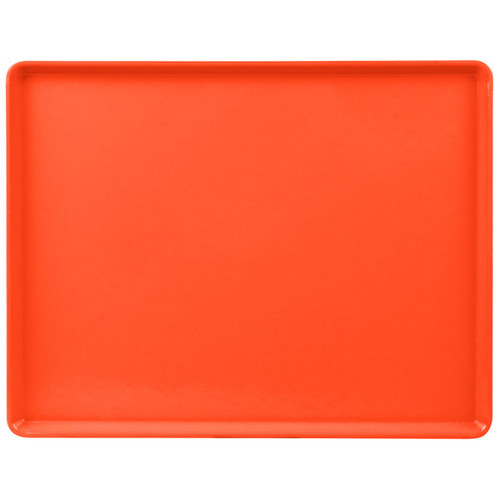 Cambro 1418D220 14" X 18" Rectangular Citrus Orange Dietary Tray - 12/Case