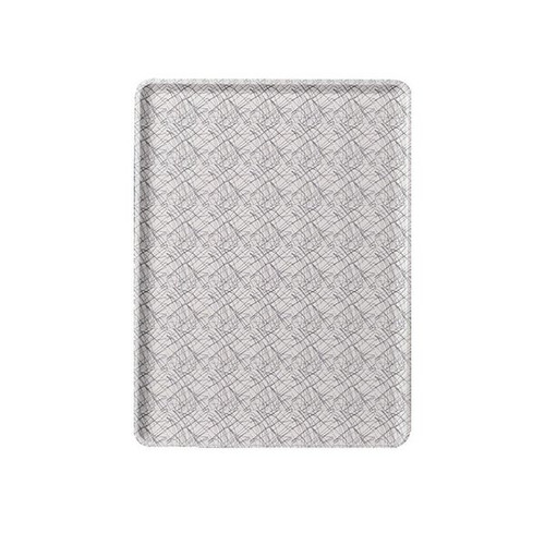 Cambro 1520D277 15" X 20.18" Rectangular Swirl Gray Dietary Tray - 12/Case