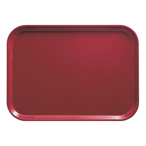 Cambro 3242505 31.9 Cm x 41.9 CmRectangular Metric Cherry Red Fiberglass Camtray - 12/Case
