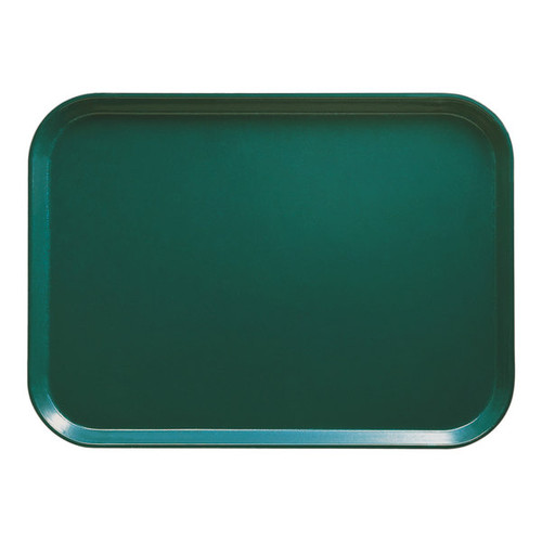 Cambro 2632414 10.44" x 12.75" Teal GN.5 Size Rectangular Fiberglass Metric Camtray - 12/Case