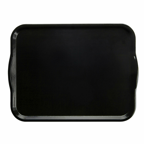 Cambro 1418H110 14" X 18" Rectangular Black Camtray Dietary Tray - 12/Case