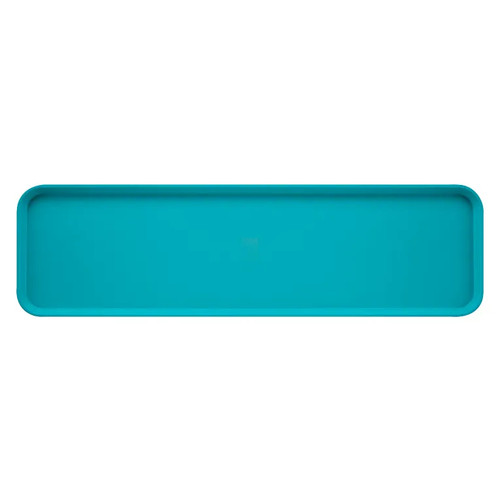 Cambro 6302MT140 6 9/16" x 30" x 2" Green Rectangular Fiberglass Display Market Pan - 12/Case