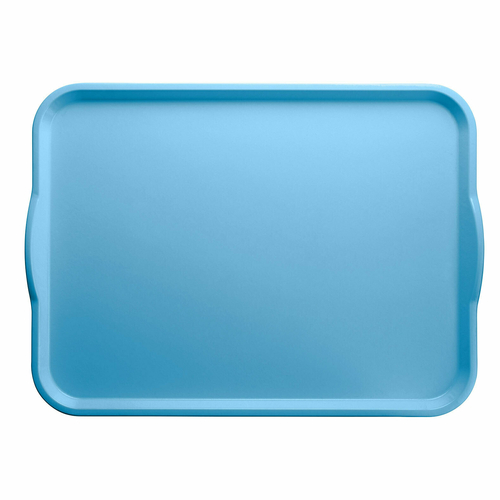 Cambro 1418H518 14" X 18" Rectangular Robin Egg Blue Camtray Dietary Tray - 12/Case