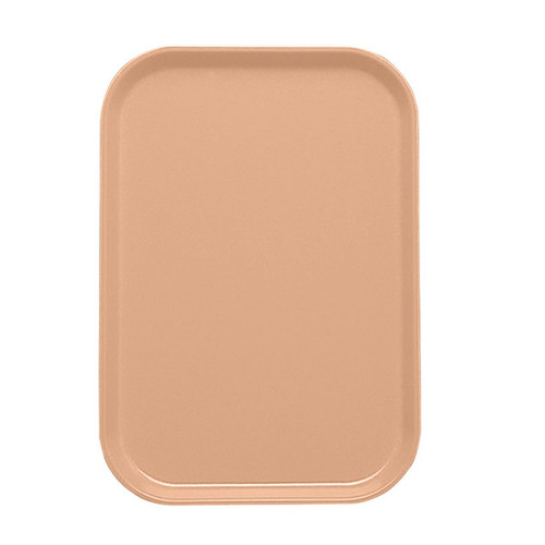 Cambro 1116117 10" x 15" Dark Peach Fiberglass Rectangular Camtray - 24/Case