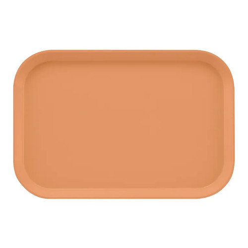 Cambro 1116117 10" x 15" Dark Peach Fiberglass Rectangular Camtray - 24/Case