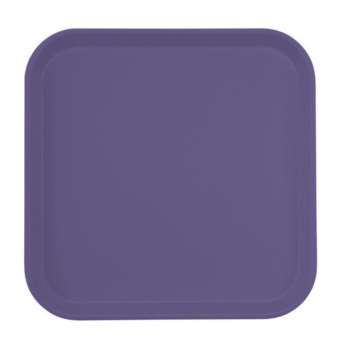 Cambro 1313551 13" x 13" Grape Square Fiberglass Metric Camtray - 12/Case