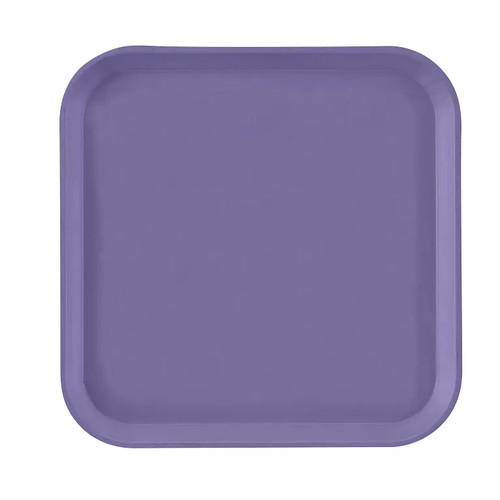 Cambro 1313551 13" x 13" Grape Square Fiberglass Metric Camtray - 12/Case
