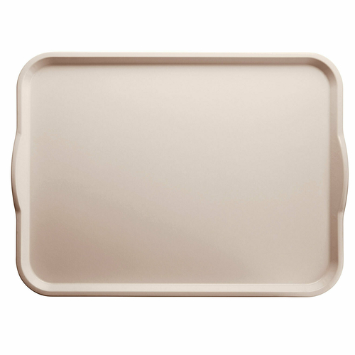 Cambro 1418H101 14" X 18" Rectangular Antique Parchment Camtray Dietary Tray - 12/Case