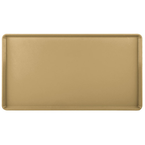 Cambro 1222D514 12" X 22" Rectangular Earthen Gold Dietary Tray - 12/Case