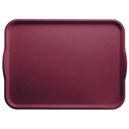 Cambro 1418H522 14" X 18" Rectangular Burgundy Wine Camtray Dietary Tray - 12/Case