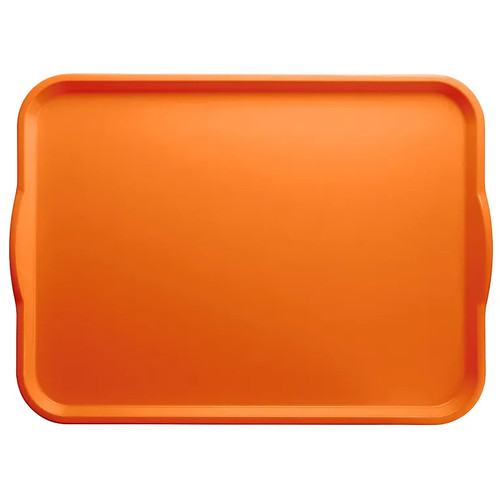Cambro 1418H222 14" X 18" Rectangular Orange Pizzazz Camtray Dietary Tray - 12/Case