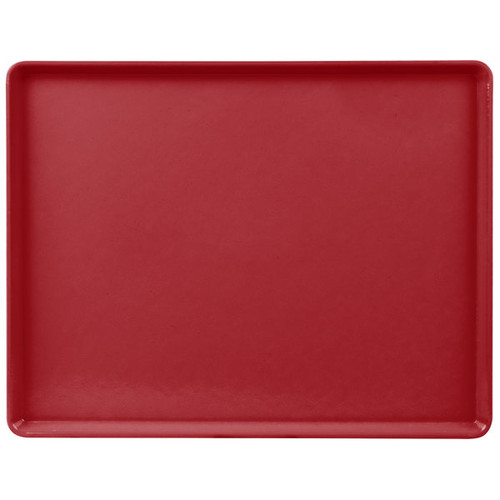Cambro 1418D505 14" X 18" Rectangular Cherry Red Dietary Tray - 12/Case