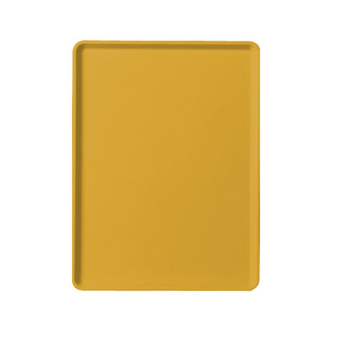 Cambro 1219D171 12" X 19" Rectangular Tuscan Gold Dietary Tray - 12/Case
