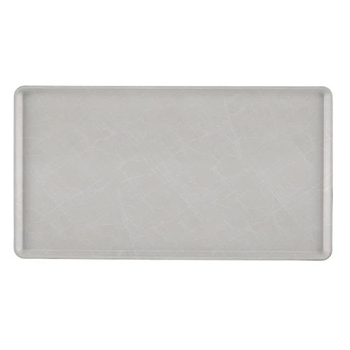 Cambro 1222D215 12" X 22" Rectangular Abstract Gray Dietary Tray - 12/Case