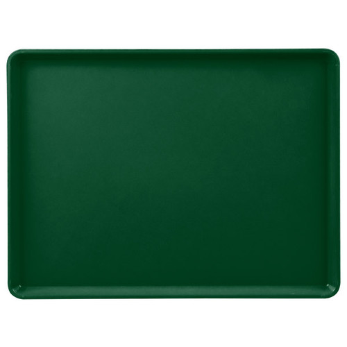 Cambro 1222D119 12" X 22" Rectangular Sherwood Green Dietary Tray - 12/Case