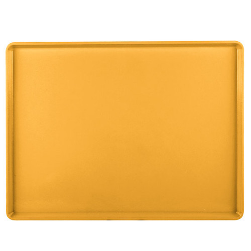 Cambro 1520D504 15" X 20.18" Rectangular Mustard Dietary Tray - 12/Case