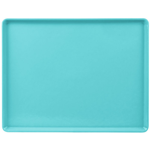 Cambro 1418D518 14" X 18" Rectangular Robin Egg Blue Dietary Tray - 12/Case