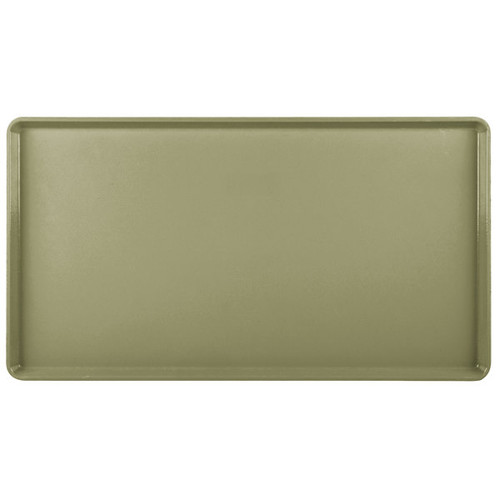 Cambro 1222D428 12" X 22" Rectangular Olive Green Dietary Tray - 12/Case