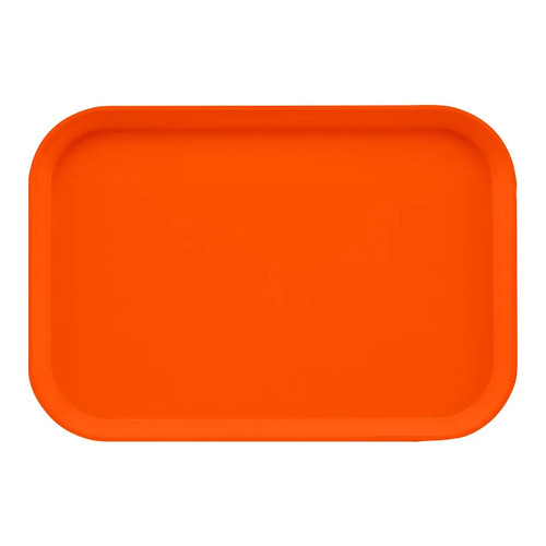 Cambro 1015220 10" x 15" Citrus Orange Fiberglass Rectangular Camtray - 24/Case