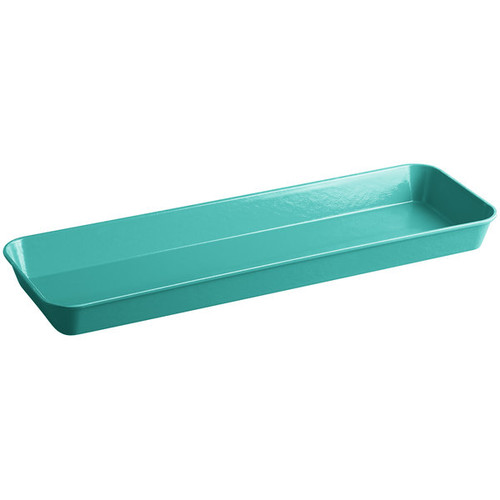 Cambro 8262MT140 8 3/8" x 25 1/2" x 2" Green Rectangular Fiberglass Display Market Pan - 12/Case
