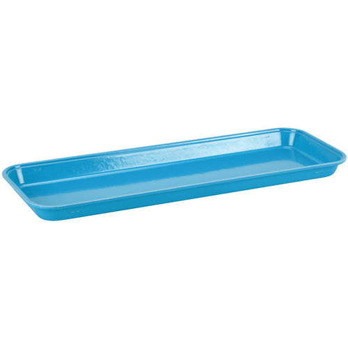 Cambro 92615MT142 8 7/8" x 25 1/2" x 1 1/2" Blue Rectangular Fiberglass Display Market Pan - 12/Case