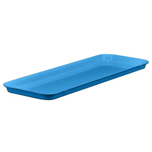 Cambro 92615MT142 8 7/8" x 25 1/2" x 1 1/2" Blue Rectangular Fiberglass Display Market Pan - 12/Case