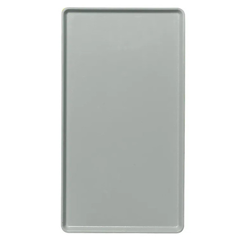 Cambro 1222D107 12" X 22" Rectangular Pearl Gray Dietary Tray - 12/Case